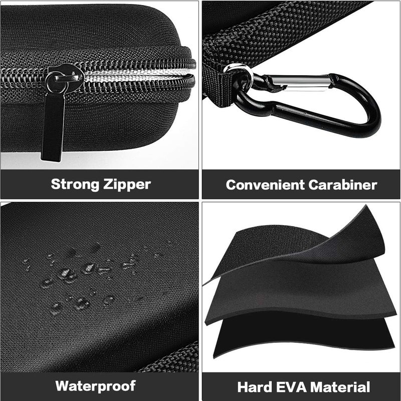 GWCASE حافظة صلبة متوافقة مع SanDisk Extreme PRO 500GB 1TB 2TB 4TB SSD خارجي محمول. حاملة سفر لمحرك الحالة الصلبة Crucial X8 (صندوق فقط) - Image 2